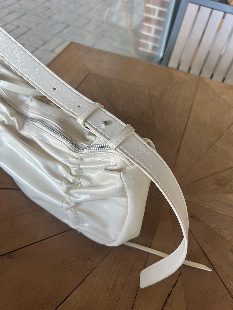 Ribbon Shirring Ballet Core Shoulder Bag (4 colors)
