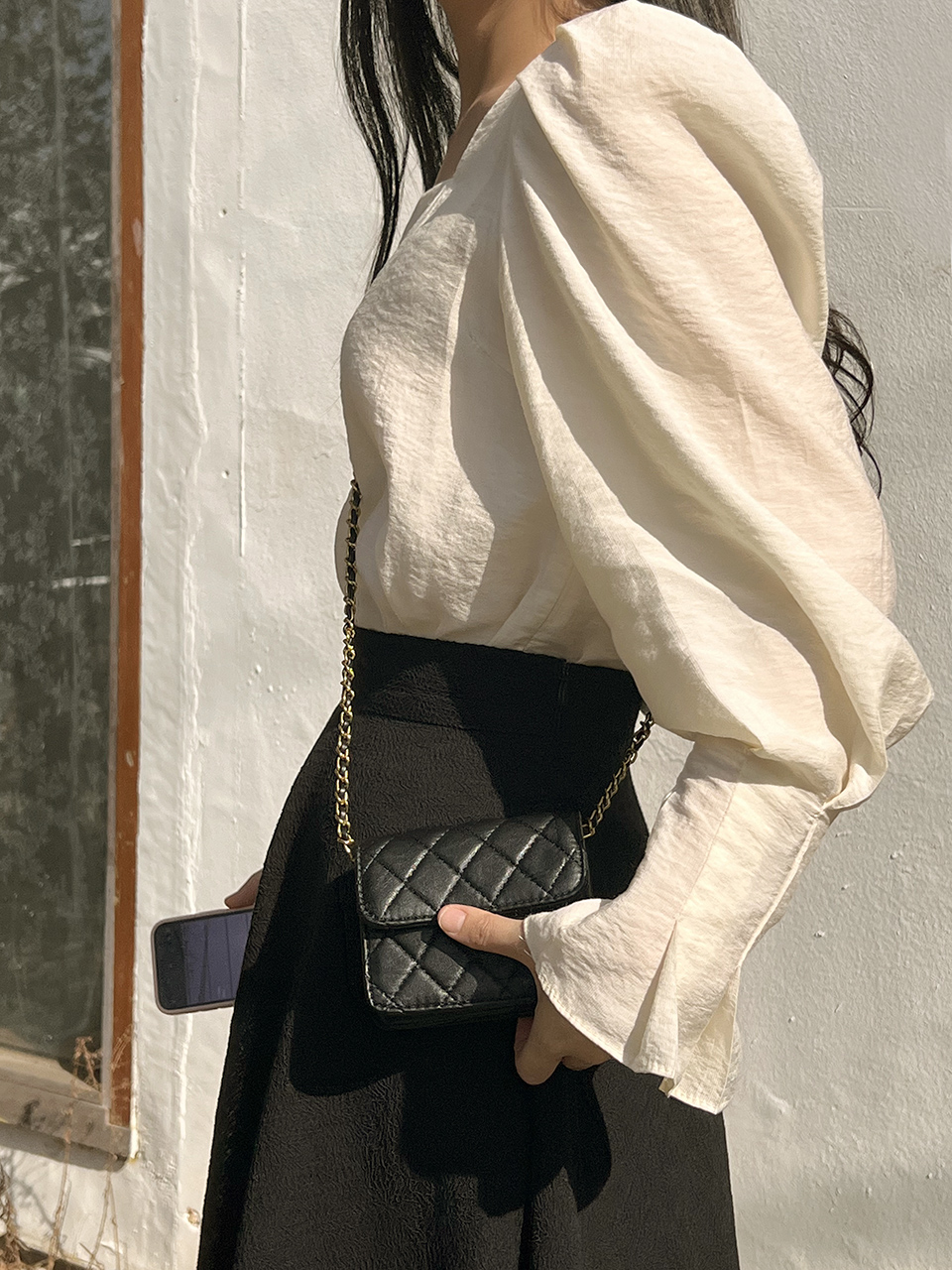 Lotia Quilted Mini Chain Crossbody Bag (2 colors)