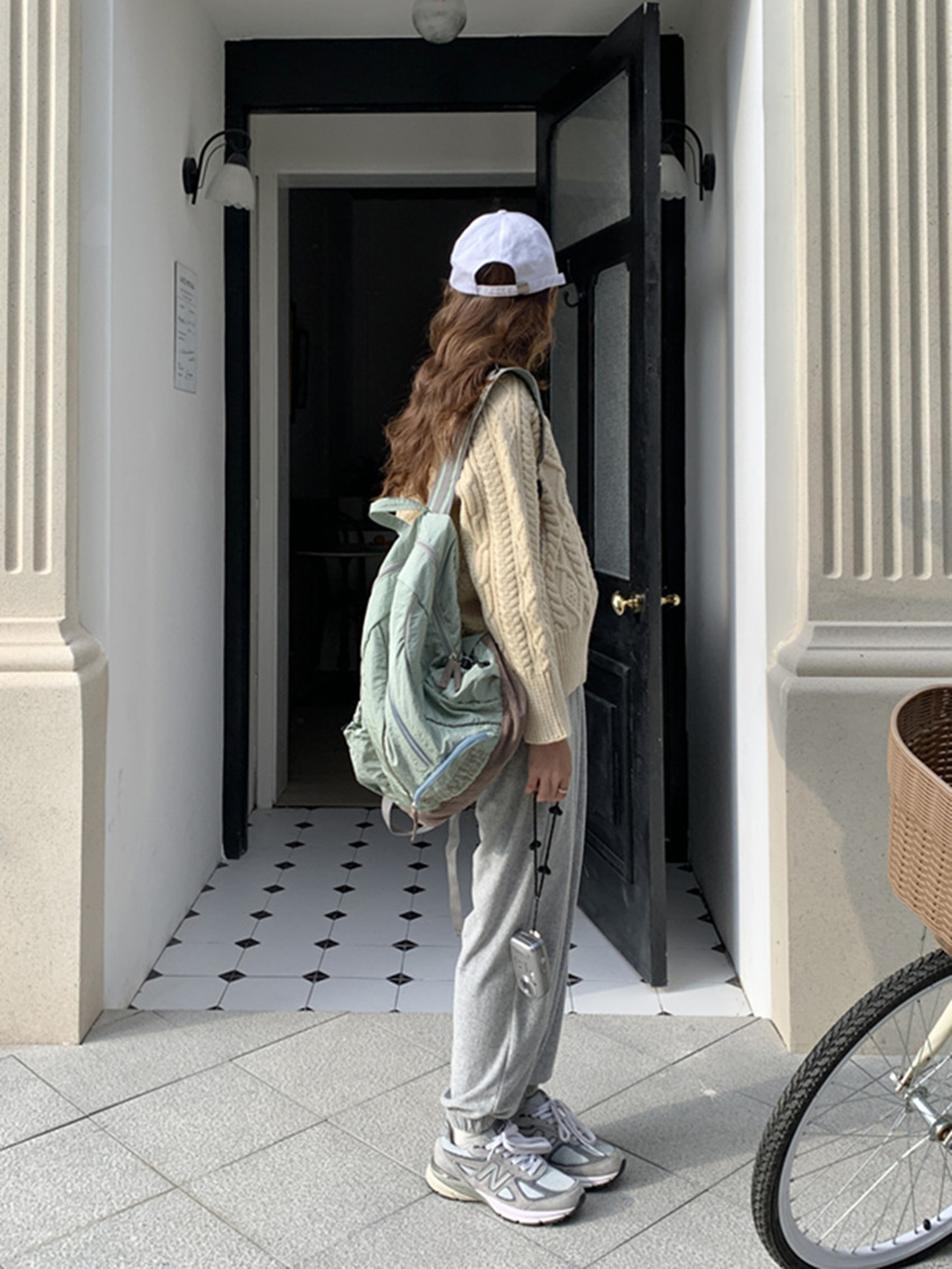 Shooting Embroidered String Pocket Nylon Backpack
