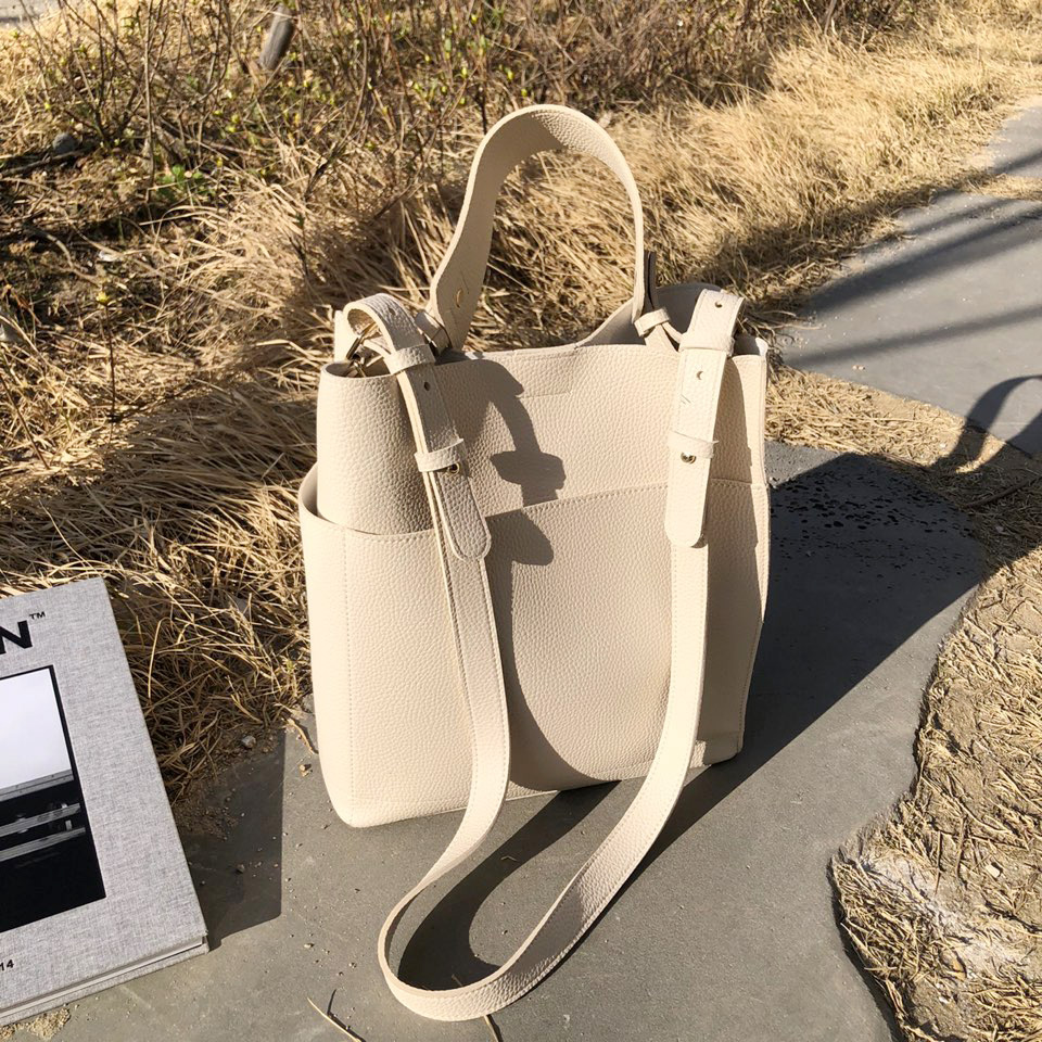 Two-way Big Cross Bucket Bag (7 colors)