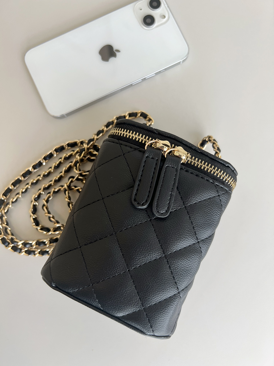 Sienna Quilted Square Mini Chain Bag