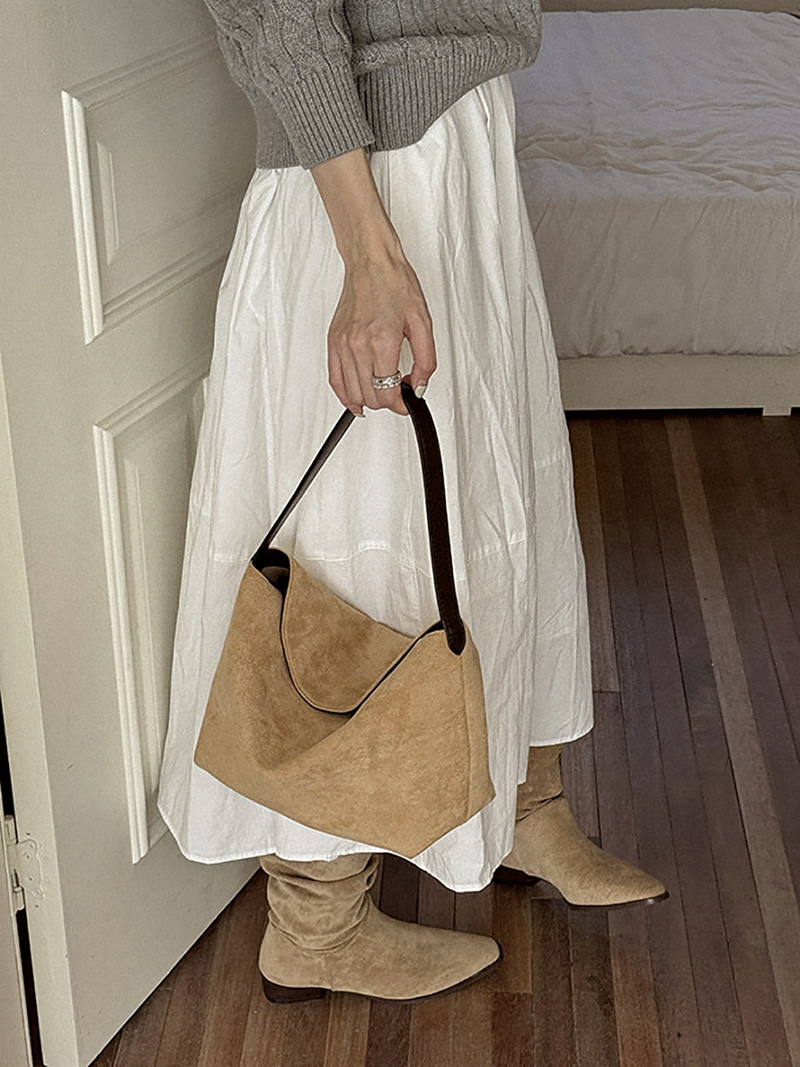 Suede bag