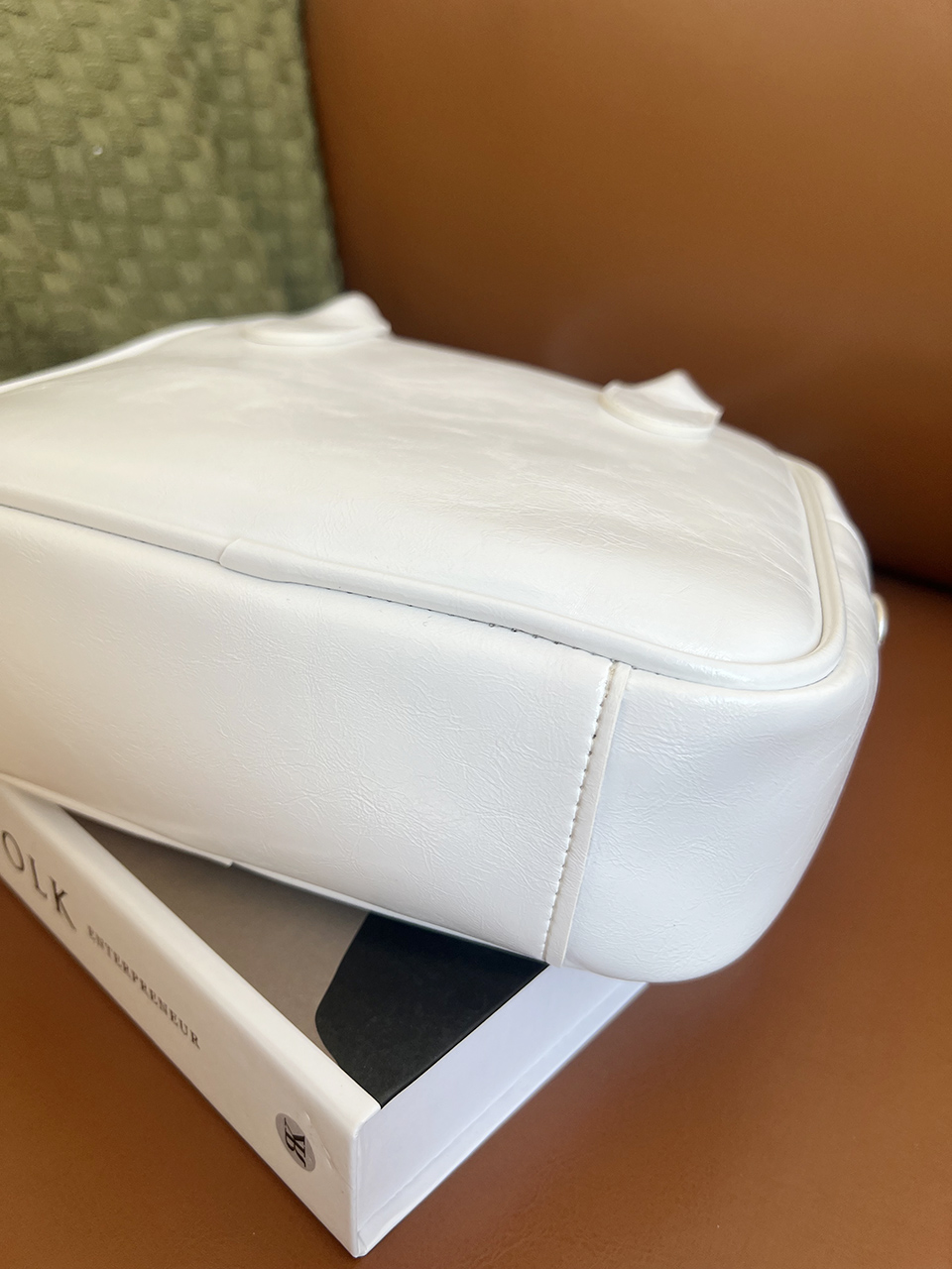 Tammy Square Silver 2-Way Tote Bag