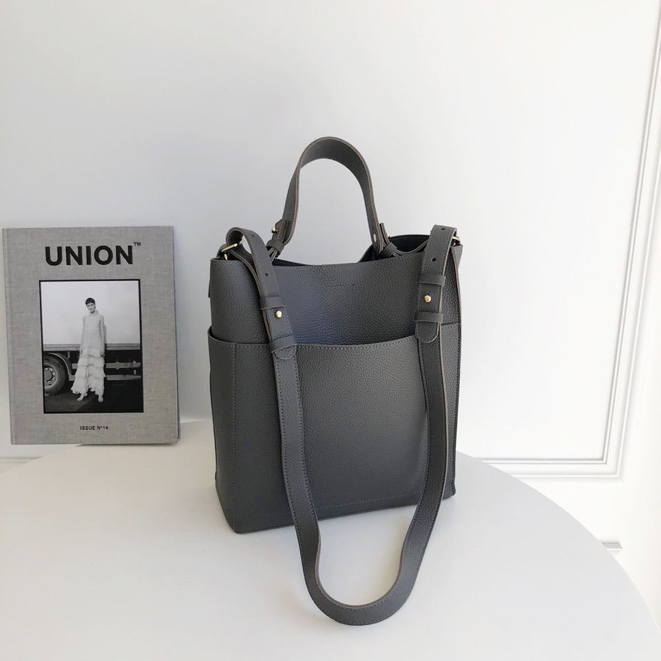 Two-way Big Cross Bucket Bag (7 colors)