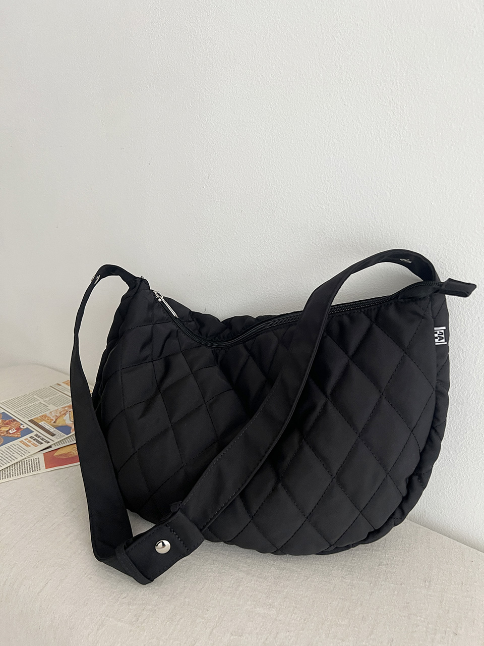 Quilted Down Shoulder Bag (4 colors)