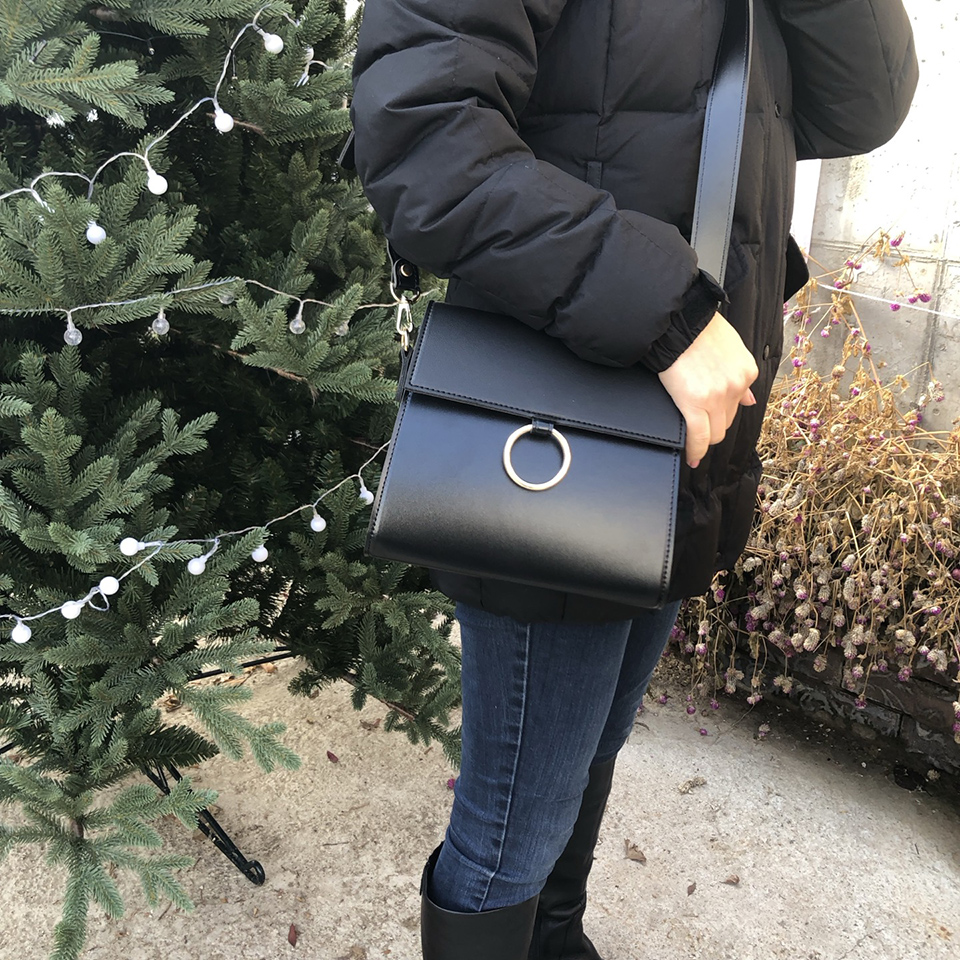 Ring Square Mini Shoulder Bag (4 colors)