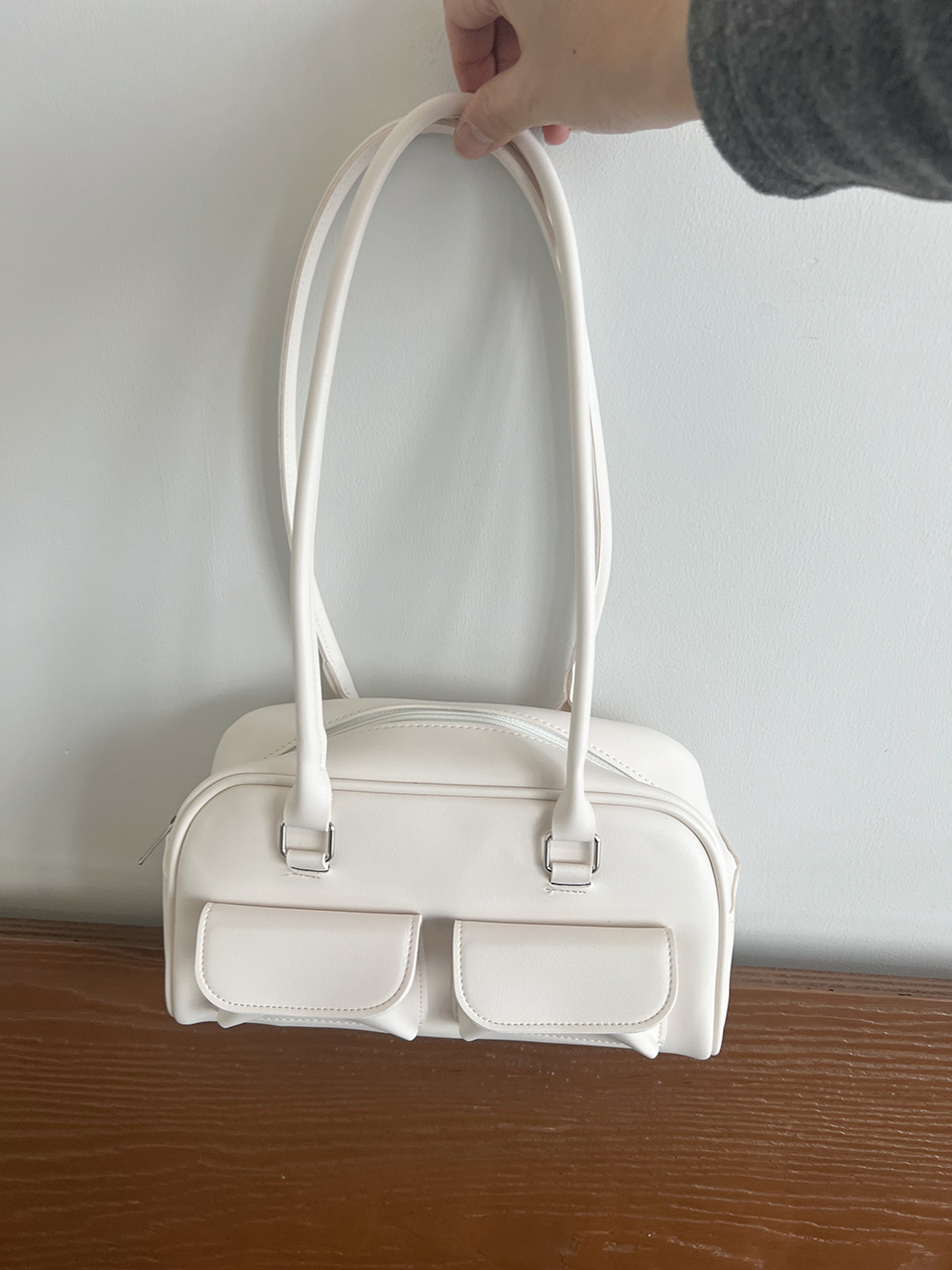 2-Pocket Mini Bucket Shoulder Bag (4 colors)