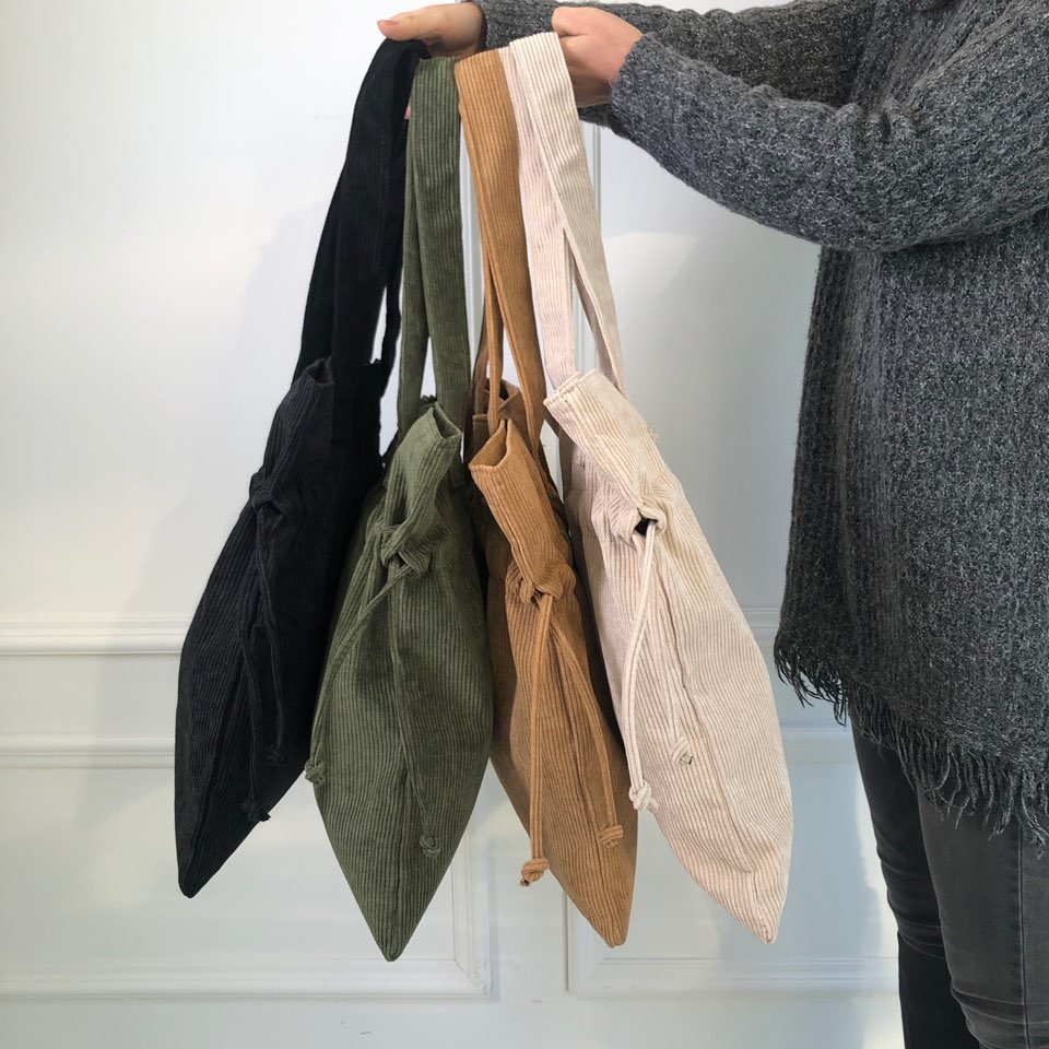 Corduroy Big Shoulder Eco Bag