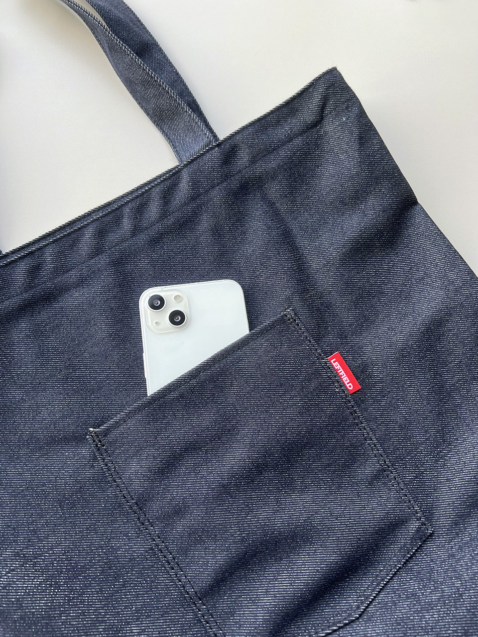 Denim Pocket Oversized Eco Bag