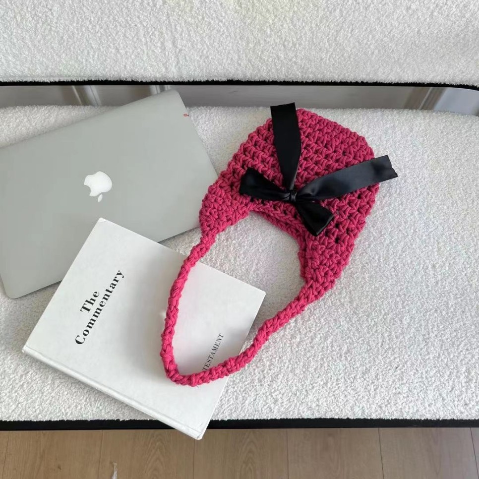 Ribbon Ballet Core Knit Tote Bag (5 colors)