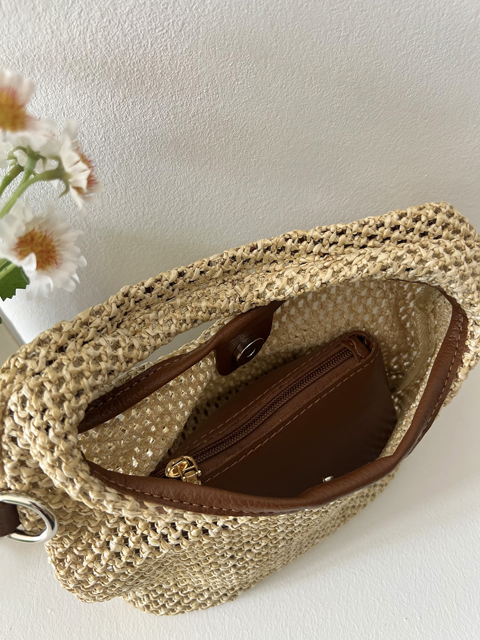 Sevier Rattan 2-Way Summer Mini Tote Bag