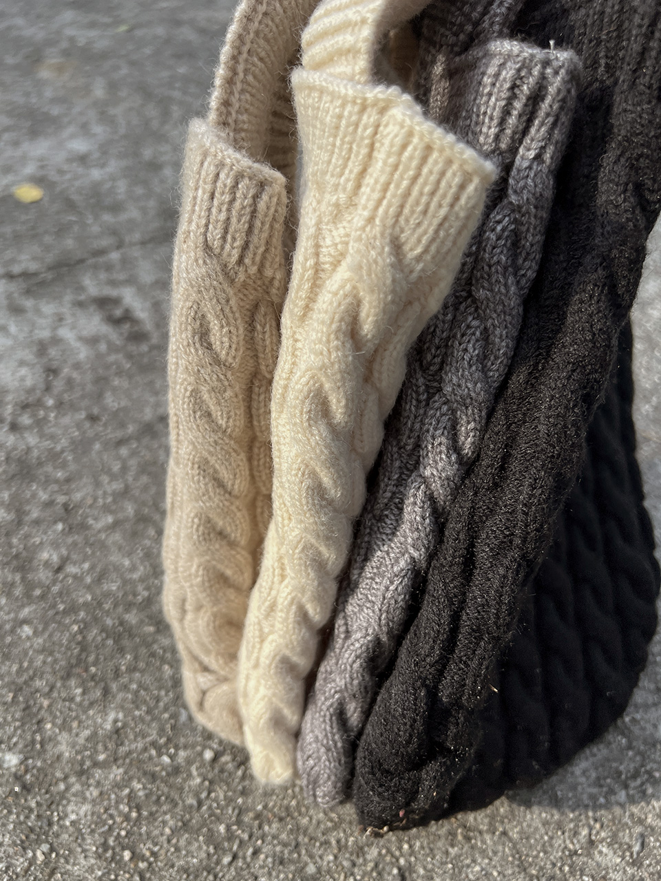 Knit twist crochet mini tote bag