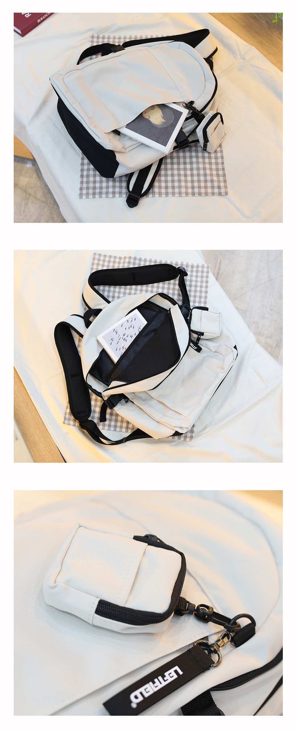 [Unisex] Bertie Keyring Pouch Casual Backpack Rucksack