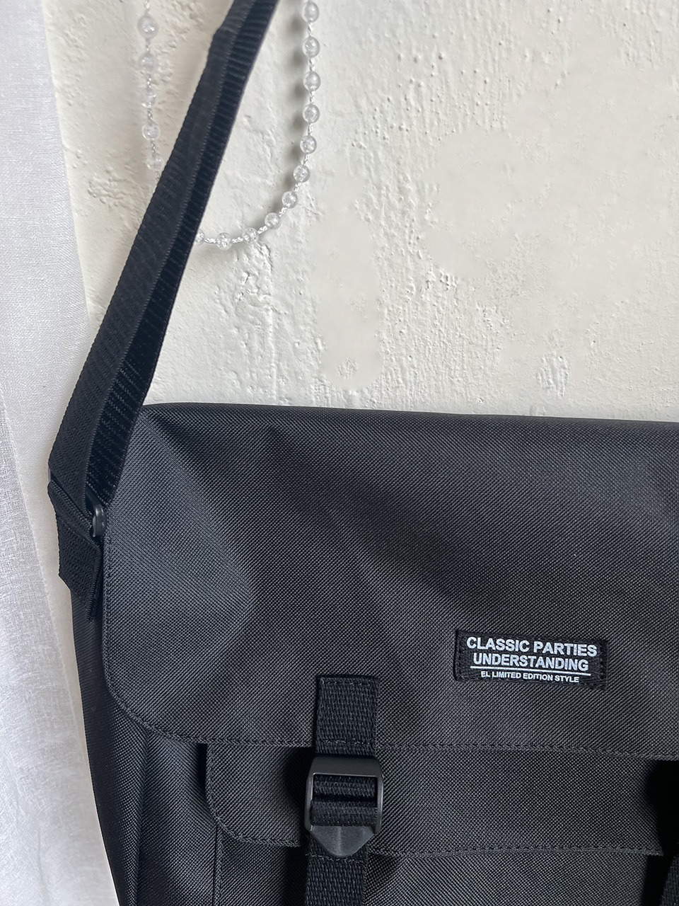 Canvas Classic Zipper Big Cross Messenger Eco Bag (2 colors)