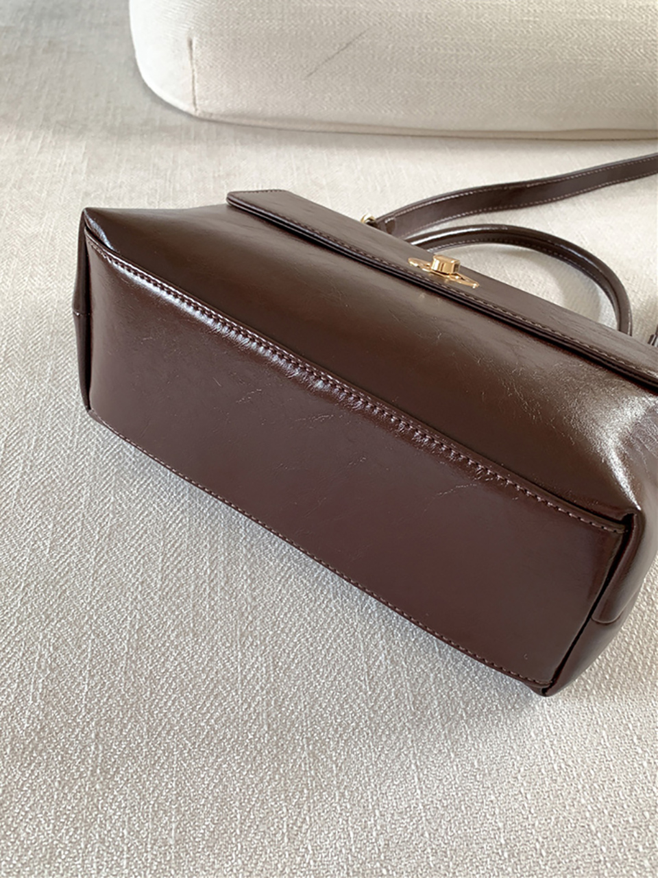 Square buckle tote bag (6 colors)