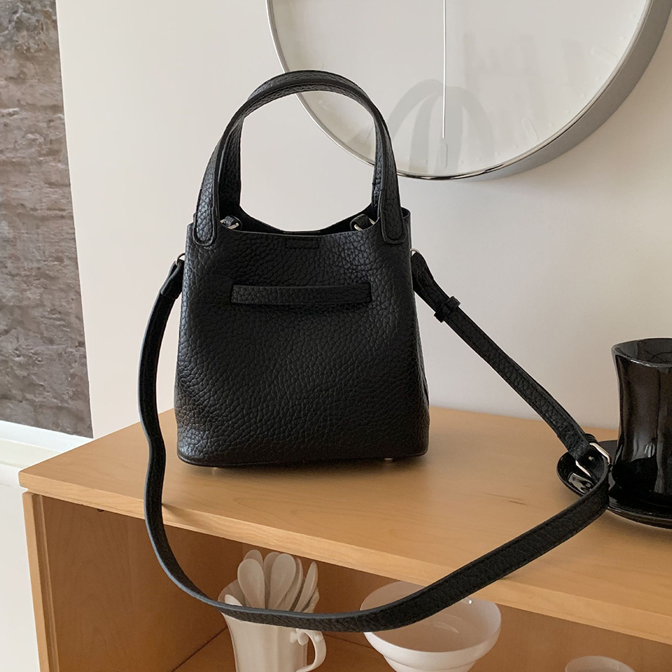 Leather buckle 2-way tote bag (6 colors)