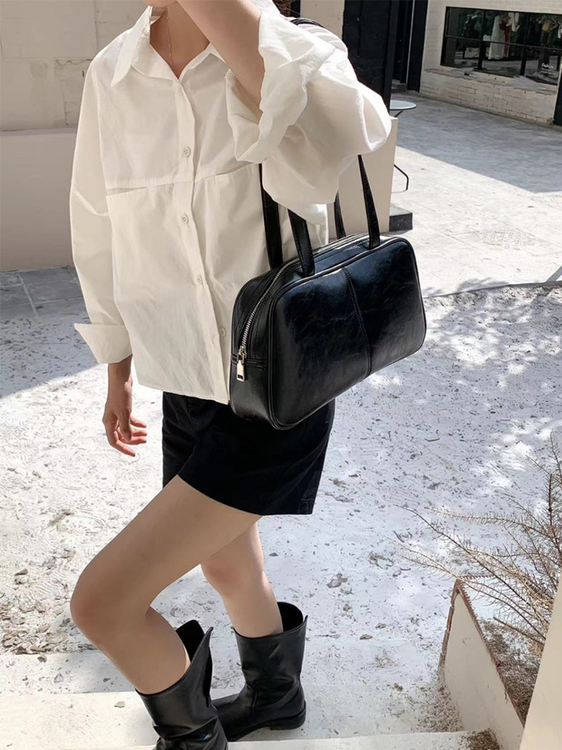 Crack Square Shoulder Bag (3 colors)