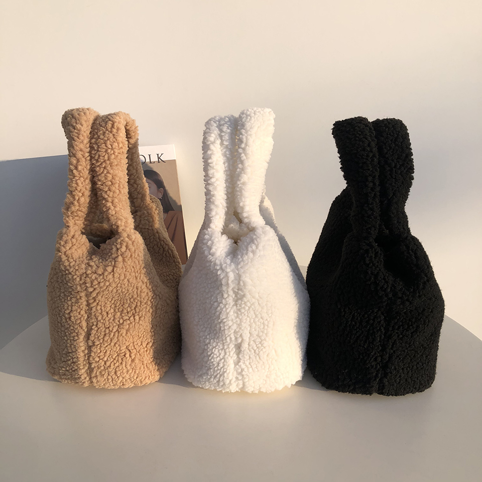Mini Boa Tote Bag (3 colors)
