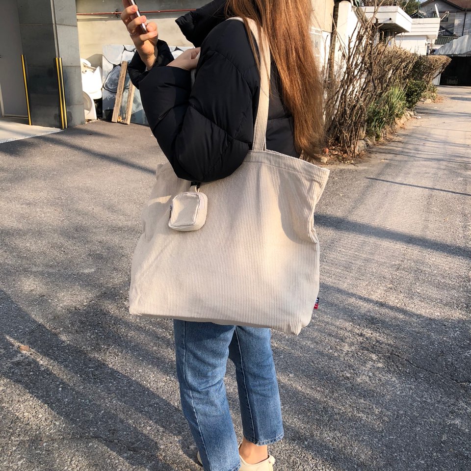 Corduroy eco bag