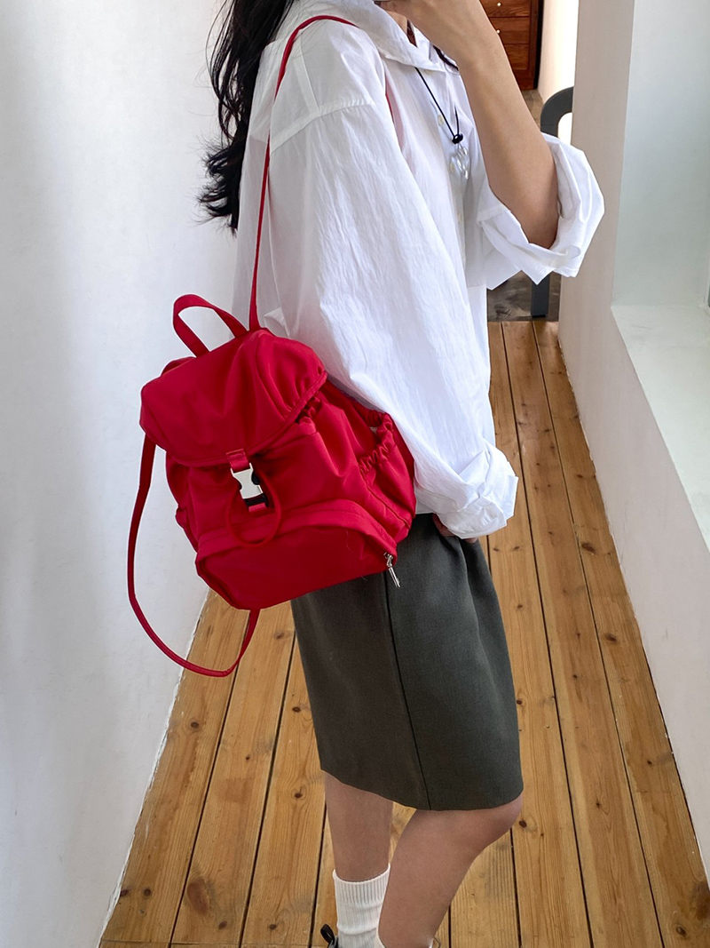 Casual nylon mini backpack