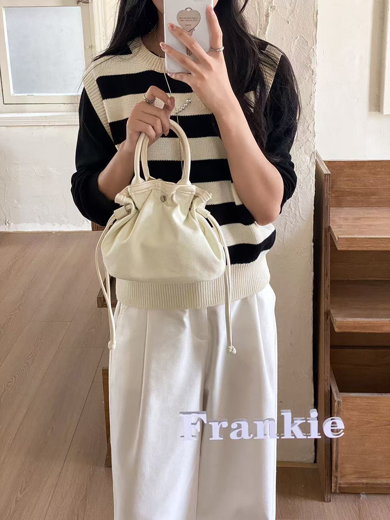 Canvas bag pouch set