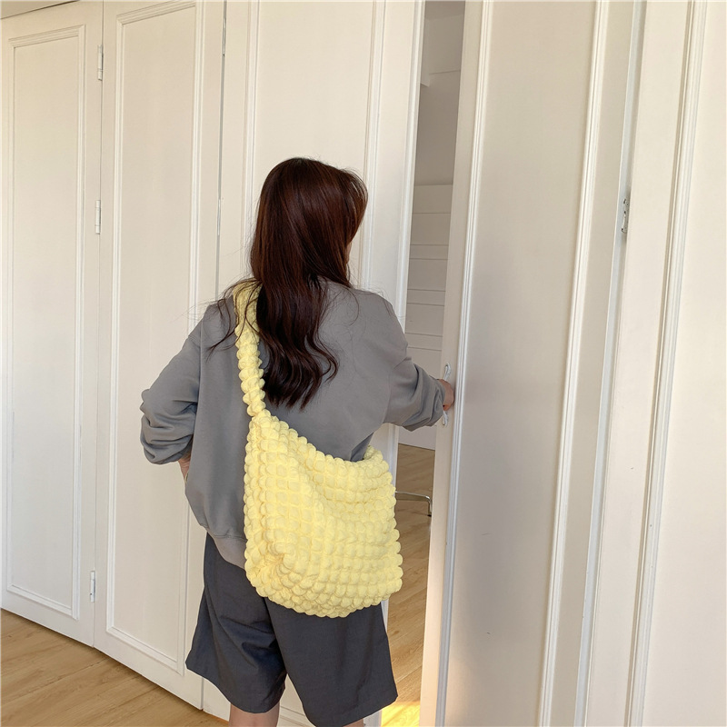 Bubble Quilted Shoulder Bag
