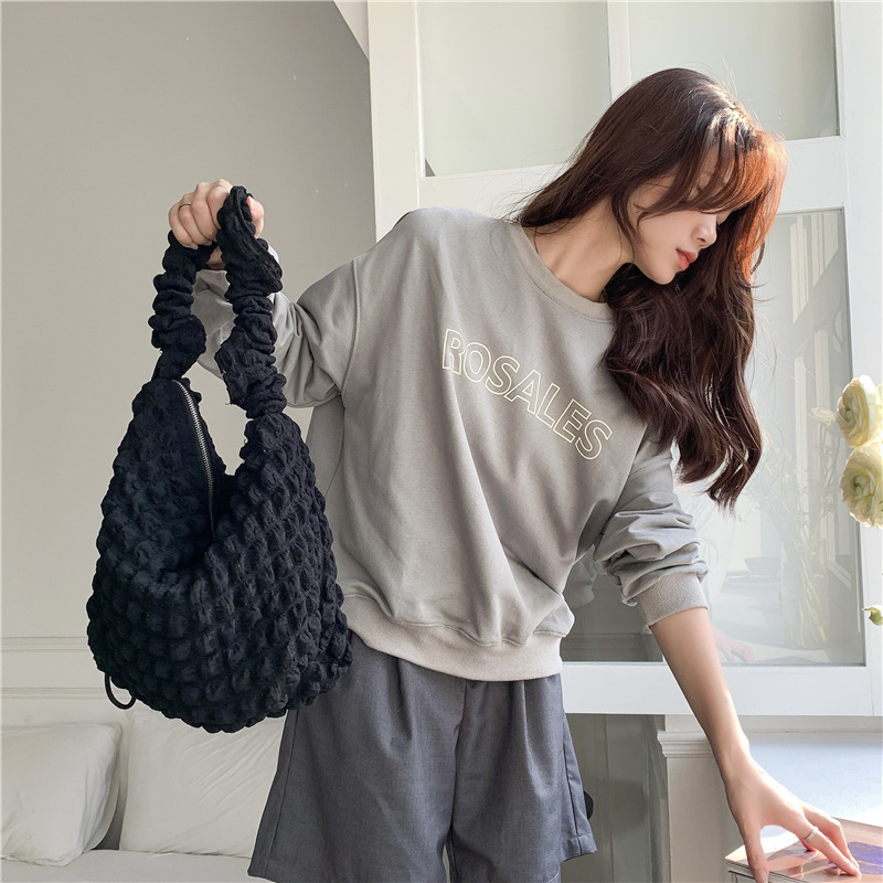 Bubble Quilted Shoulder Bag