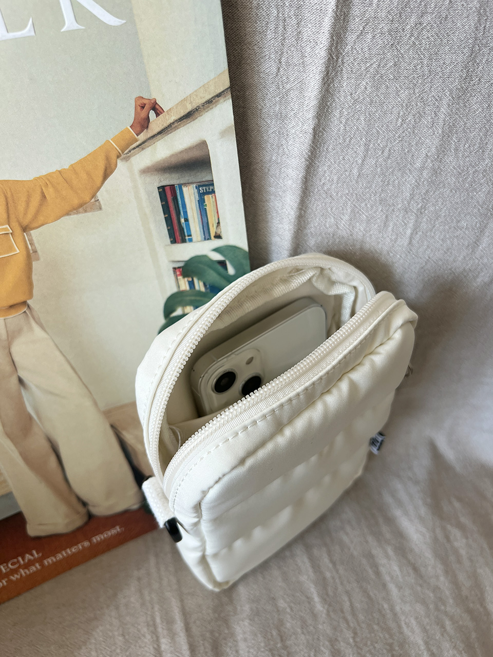Smooth Quilted Square Mini Bag