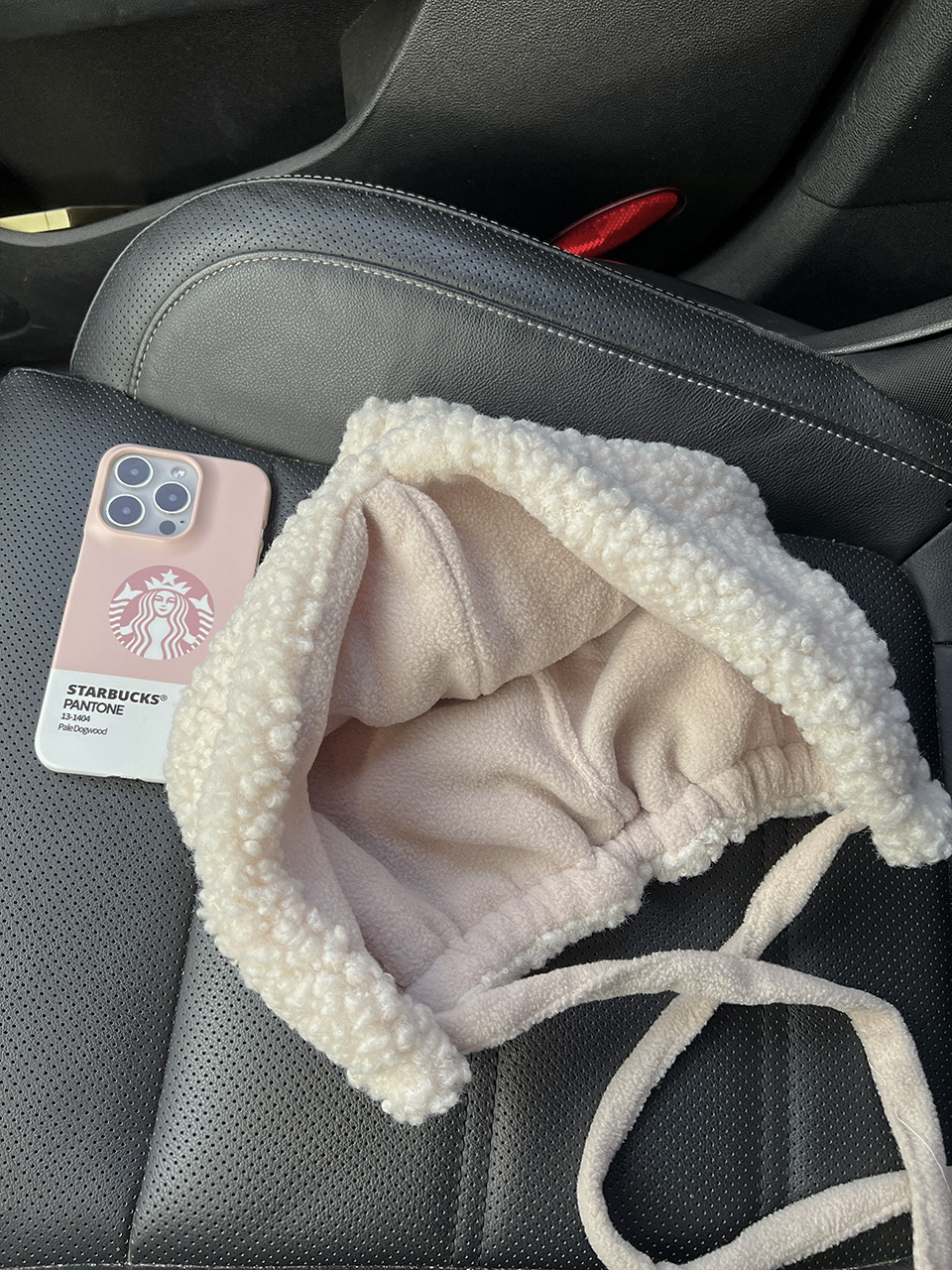 Fleece-lined balaclava/earmuffs