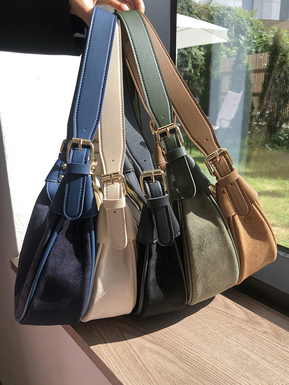 Suede Mini Shoulder Bag (5 colors)