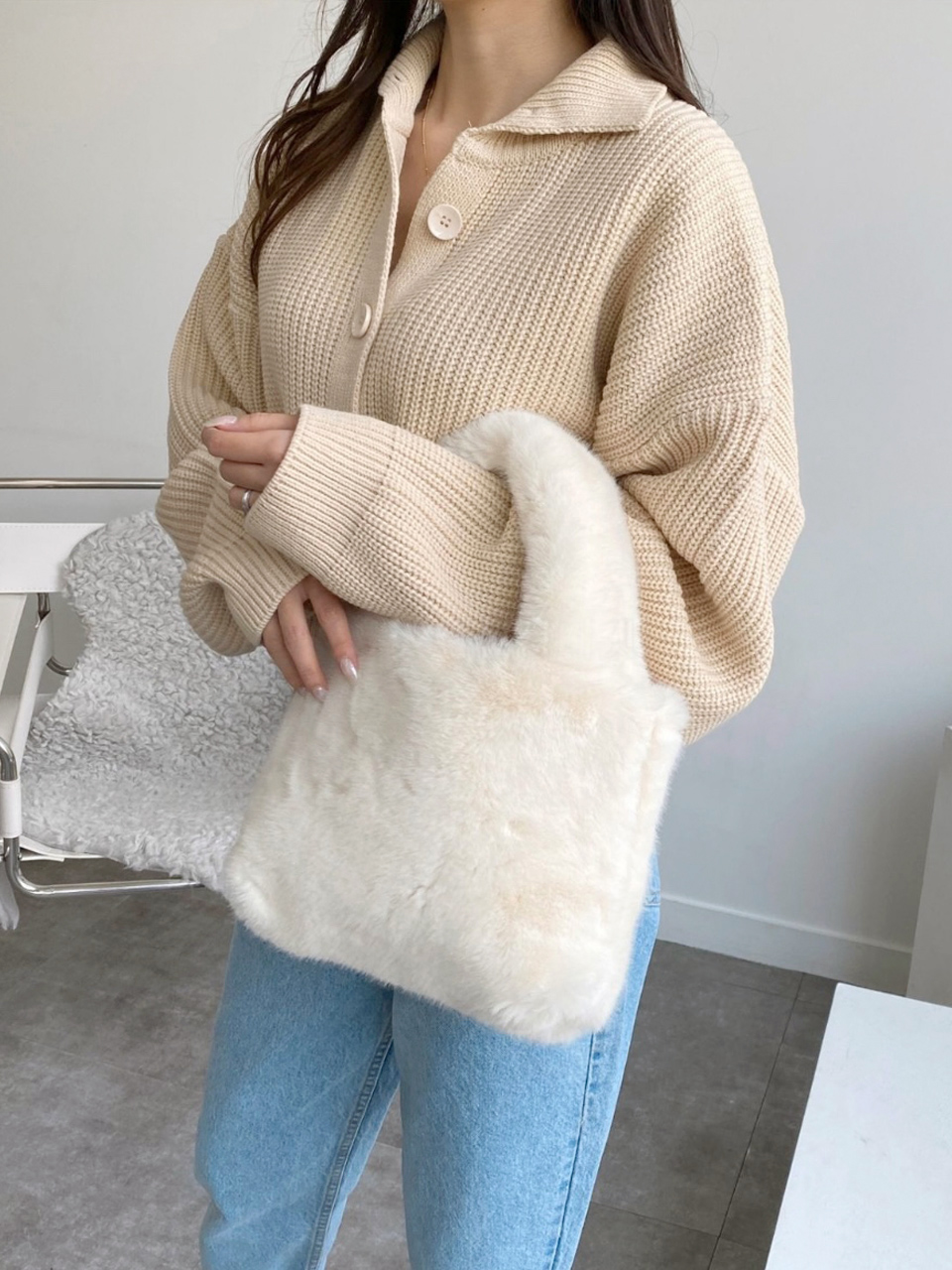 Fluffy fur mini bag (6 colors)