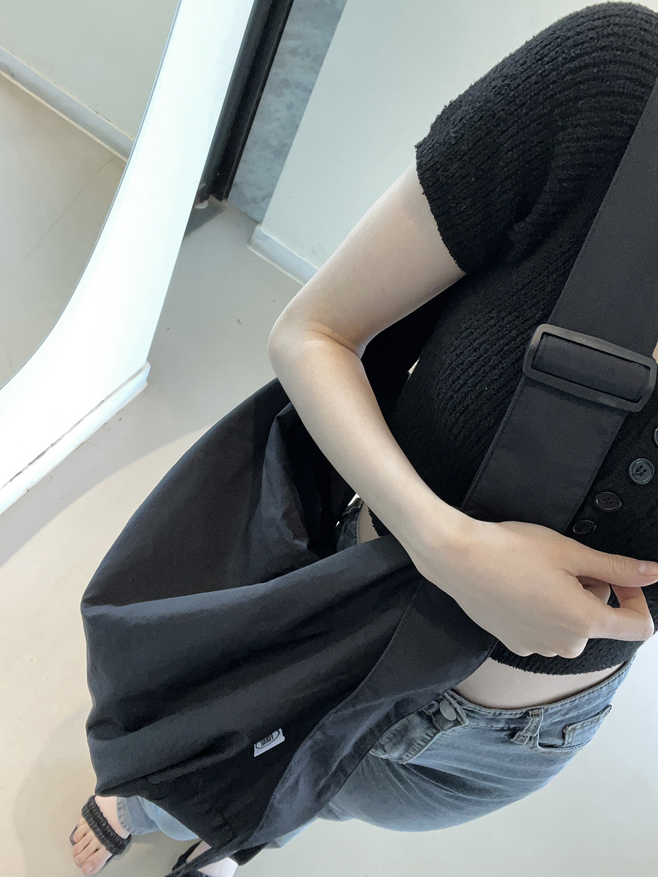 Nylon shoulder bag