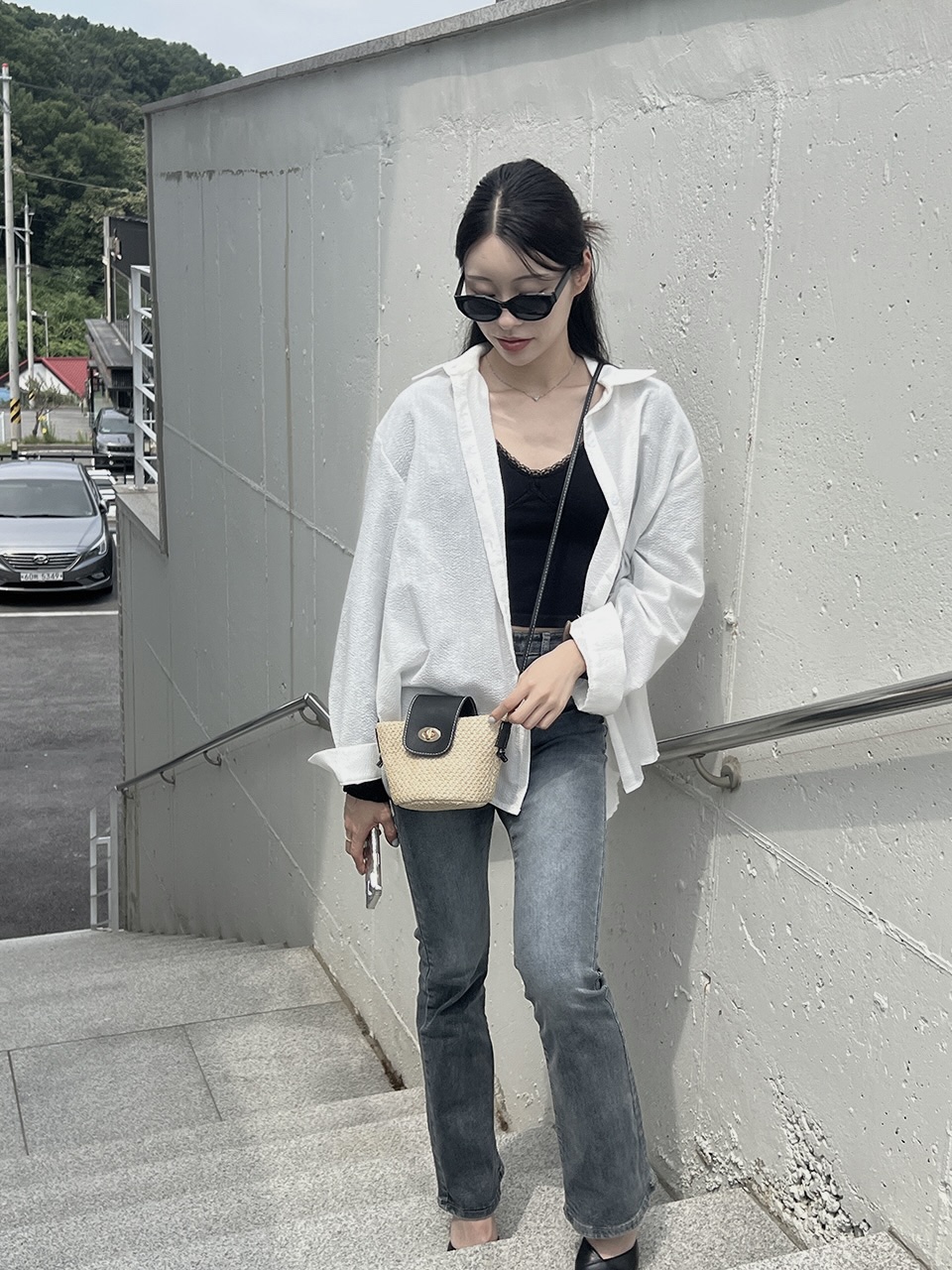 Medium Buckle Flap Mini Crossbody Bag (2 colors)