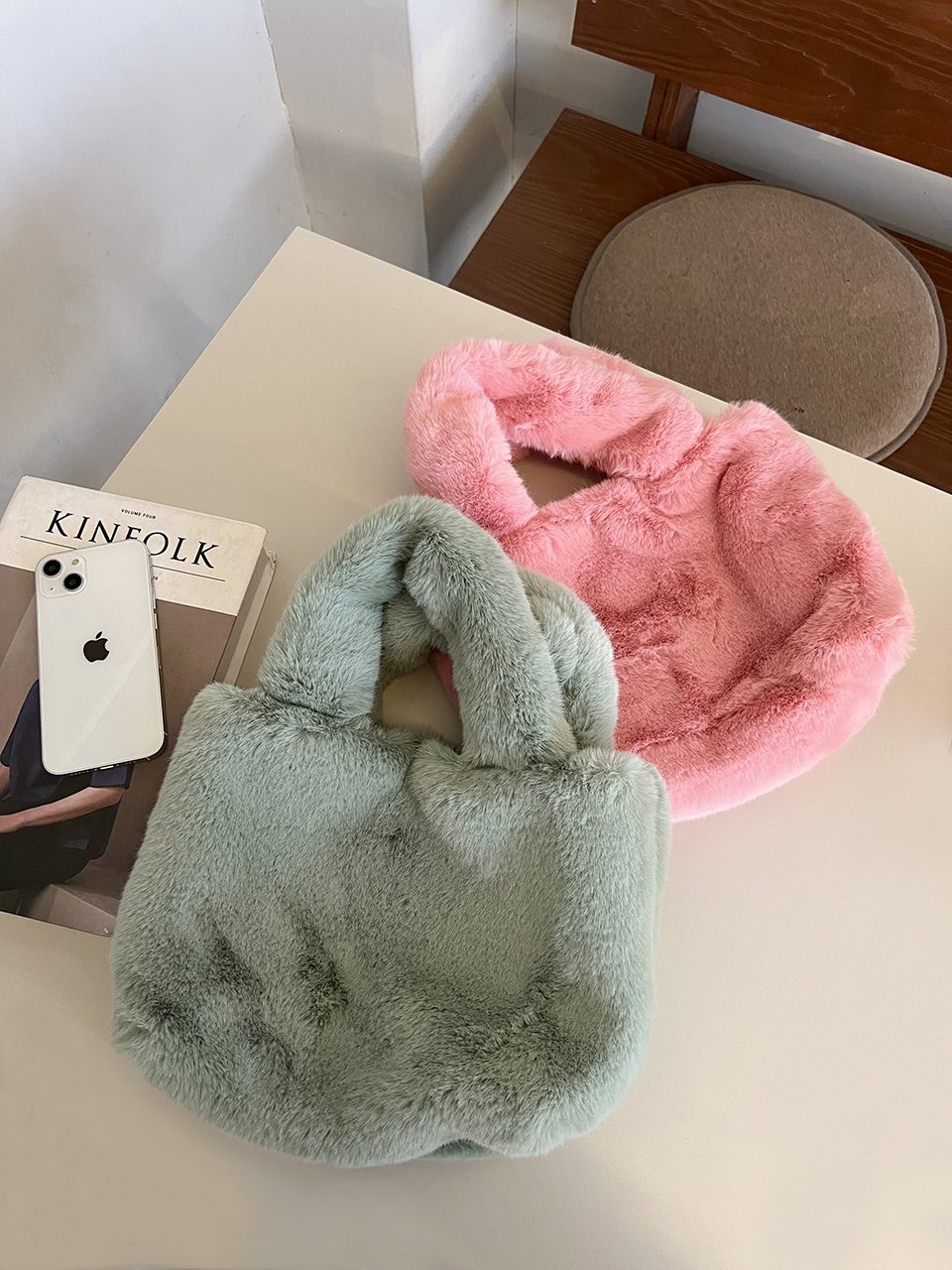 Fluffy fur mini bag (6 colors)