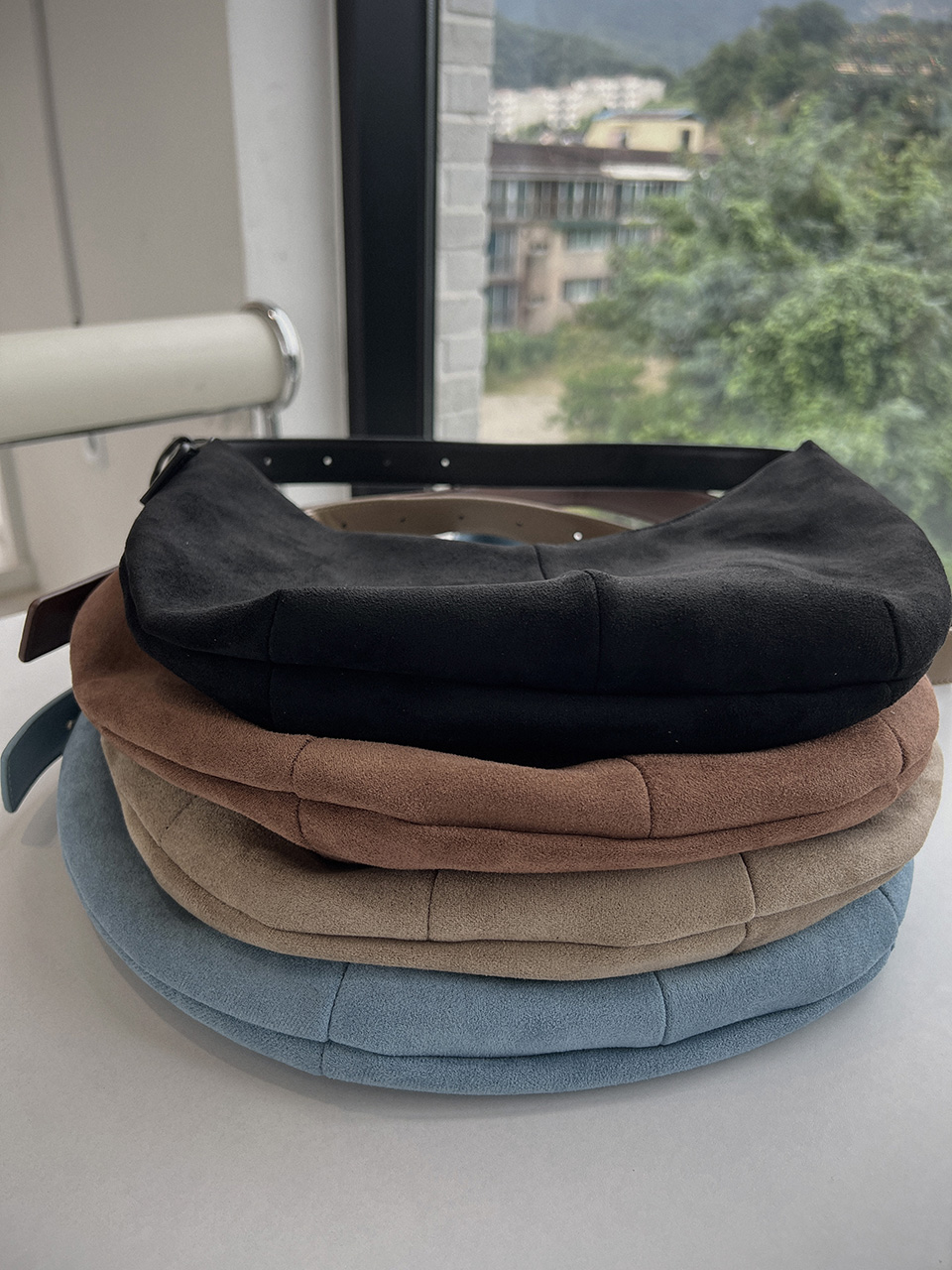 Suede Round Tote Bag/Shoulder Bag