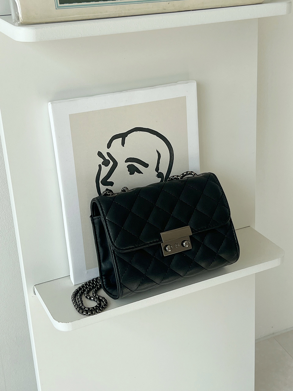 Kate Quilted Square Mini Chain Shoulder Bag
