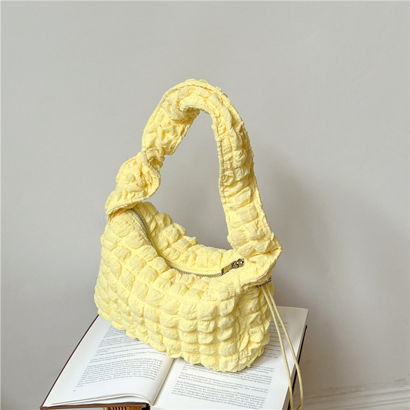 Bubble Shirring Quilted Mini Shoulder Bag
