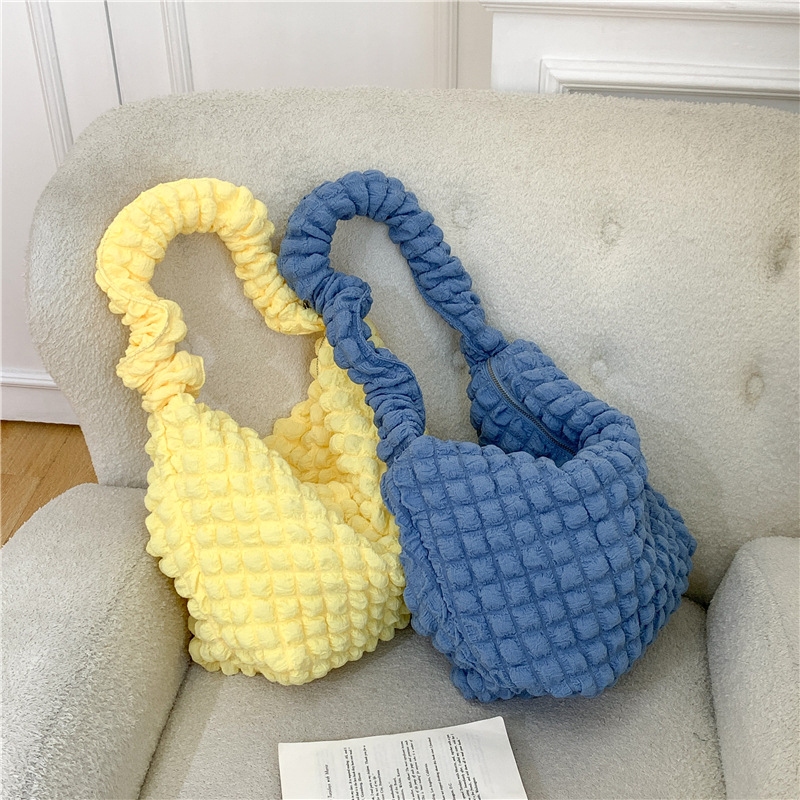Bubble Quilted Shoulder Bag