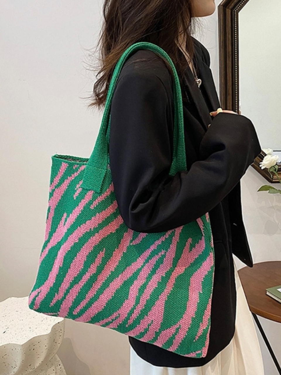 Knitted Big Eco Bag (4 colors)