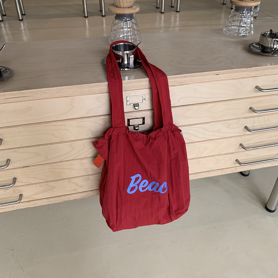 [Nylon] Lettering String Eco Bag (5 colors)