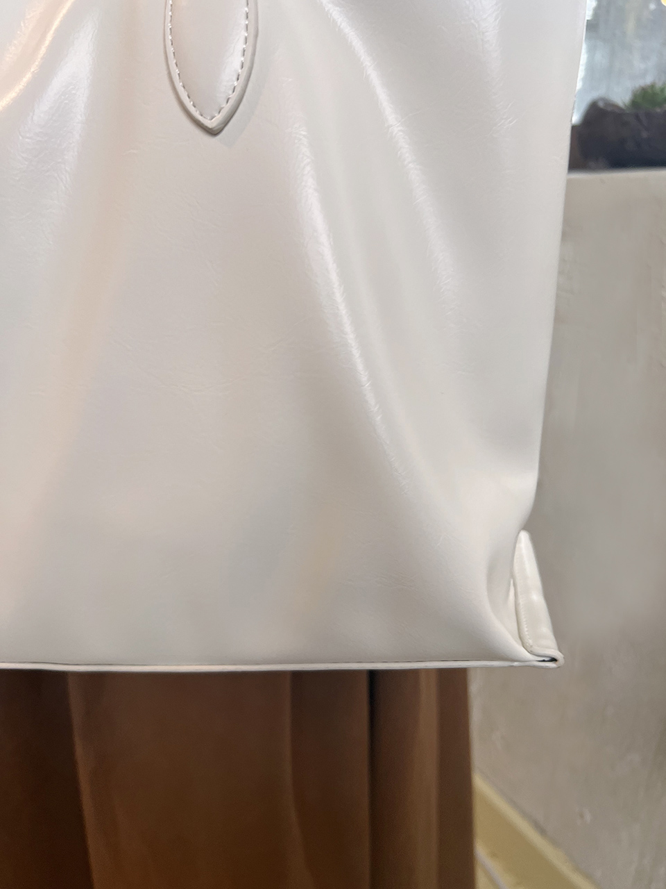 Glossy Square Big Shopper Bag (2 colors)