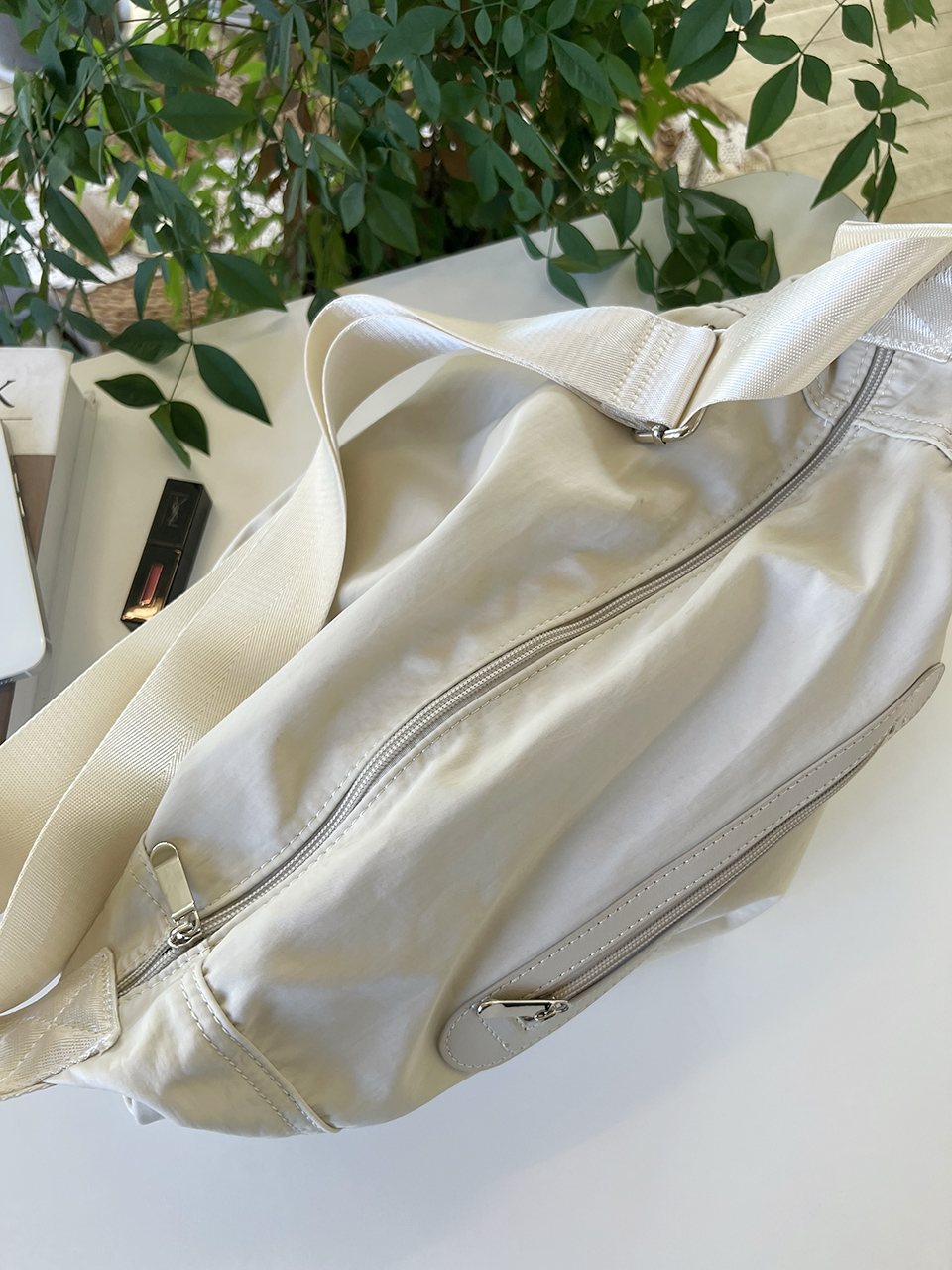 Nylon Zipper Big Cloth Eco Bag (4 colors)