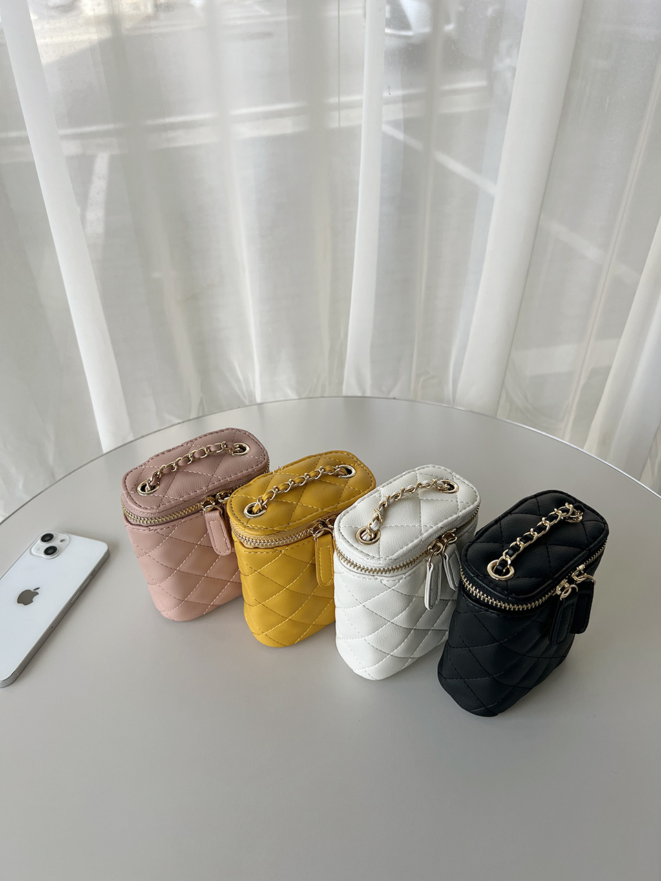 Sienna Quilted Square Mini Chain Bag