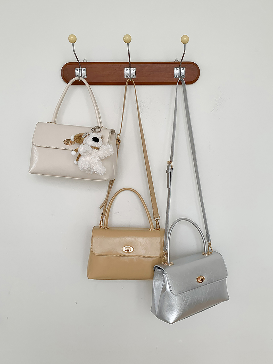 Square buckle tote bag (6 colors)
