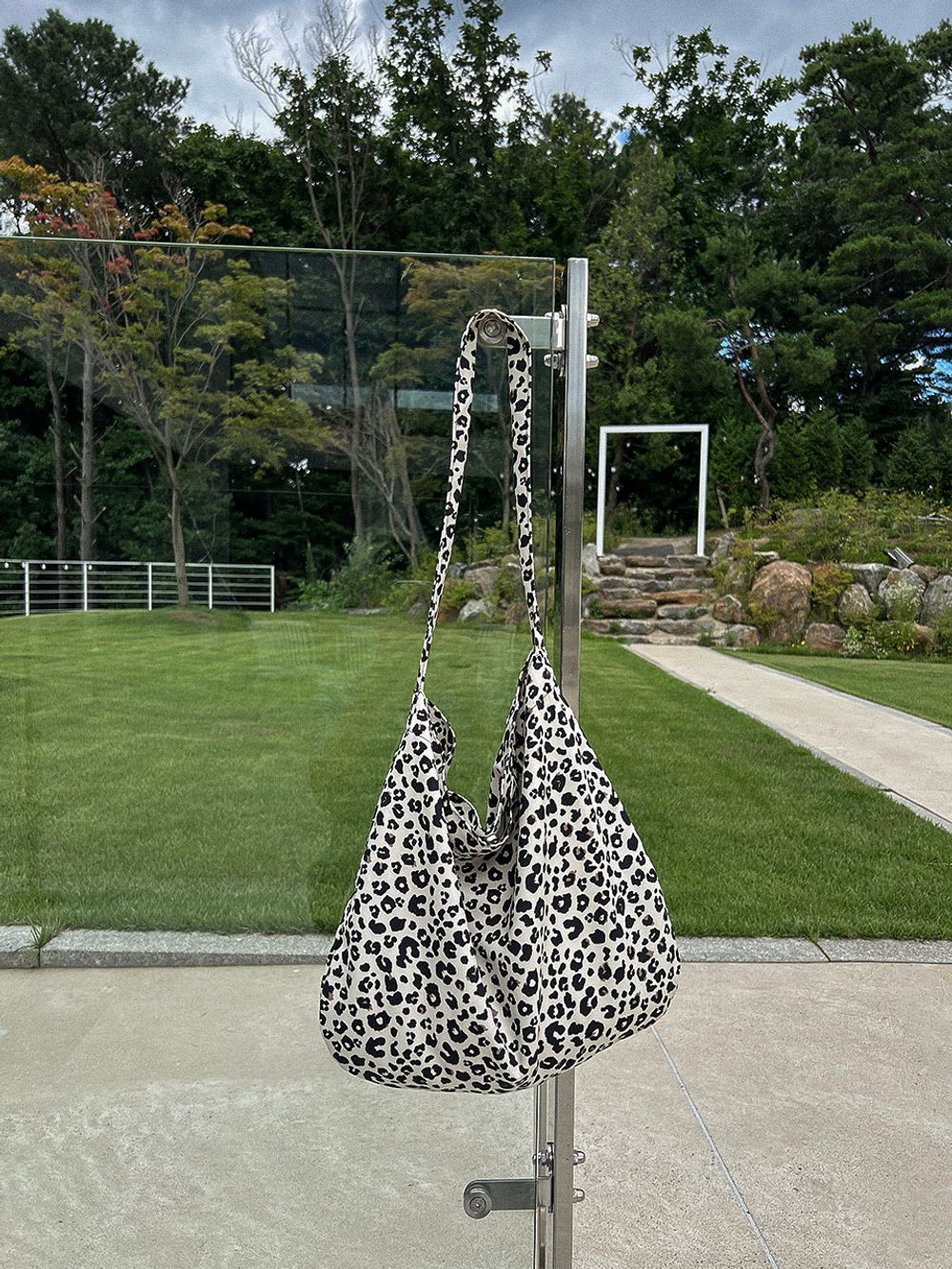 Leopard print eco bag