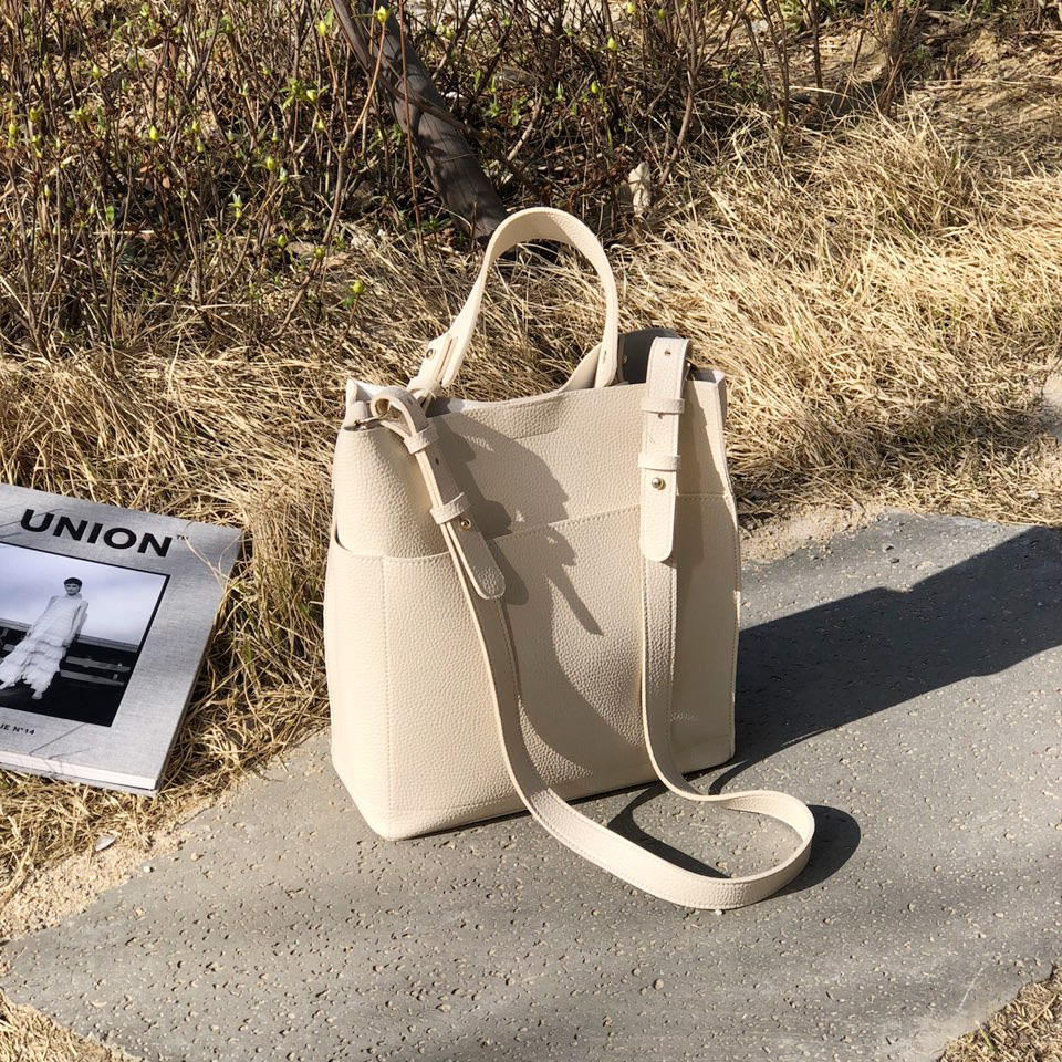 Two-way Big Cross Bucket Bag (7 colors)