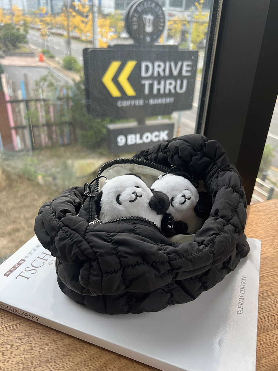 Cute Panda Plush Keychain Bag Charm