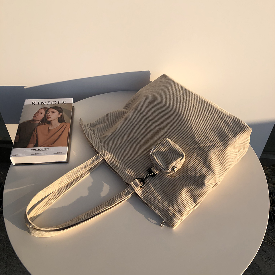 Corduroy eco bag