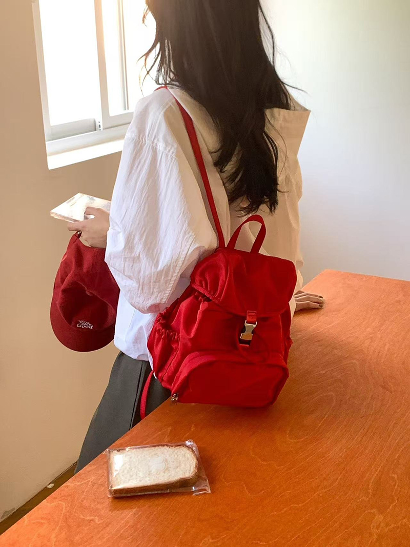 Casual nylon mini backpack