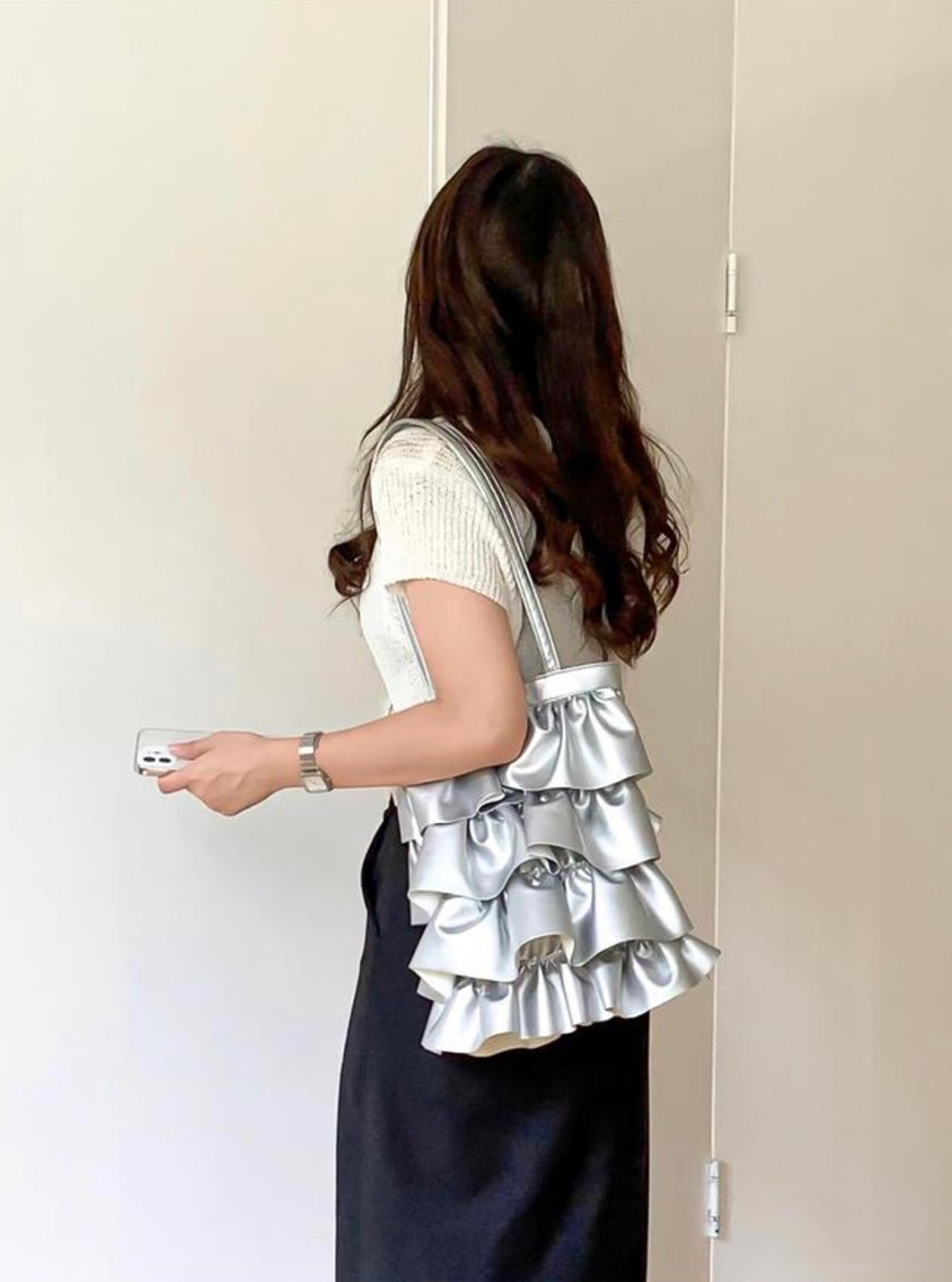 Sharif Frill Frits Shoulder Bag